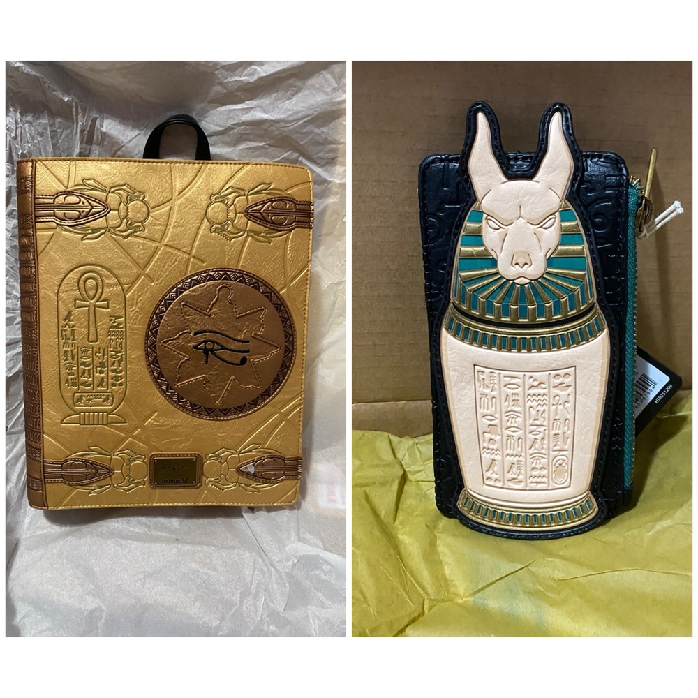 The Mummy Book of the Living Loungefly Mid-Size Backpack and Card Holder